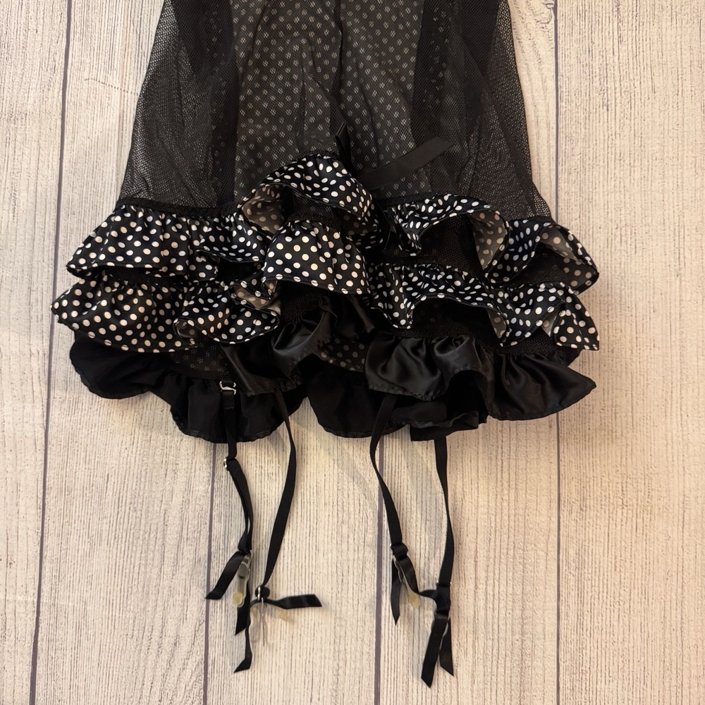 Victoria's Secret Sexy Little Things 36D Corset Bustier Polka Dot Lingerie - Picture 6 of 9